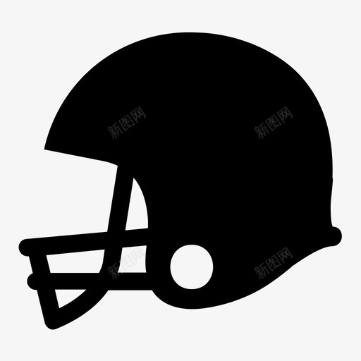 足球头盔美式足球运动员图标svg_新图网 https://ixintu.com 大学 头盔 美式 足球 运动员