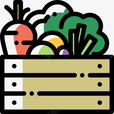 蔬菜农业15颜色遗漏图标图标