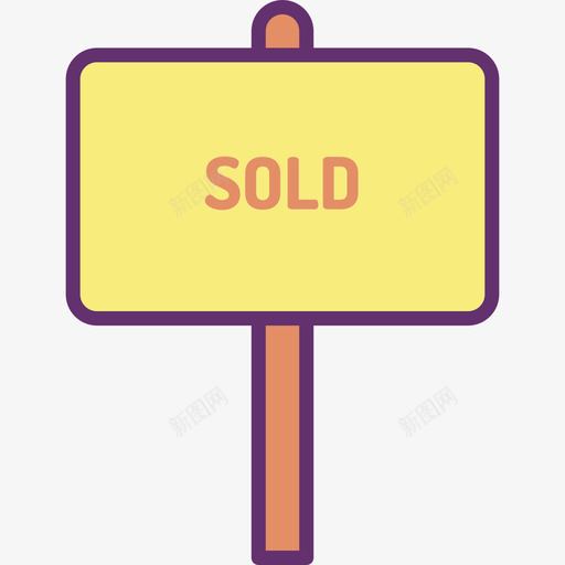 出售房地产178线性颜色图标svg_新图网 https://ixintu.com 出售 房地产178 线性颜色