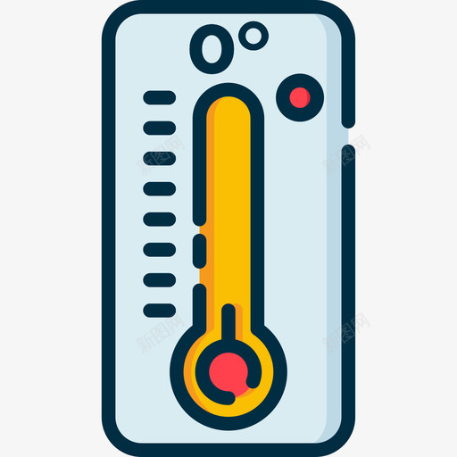 低温天气220线性颜色图标svg_新图网 https://ixintu.com 低温 天气 线性 颜色
