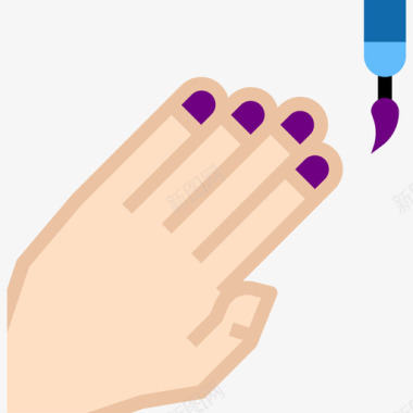 指甲油整容平指甲油图标图标