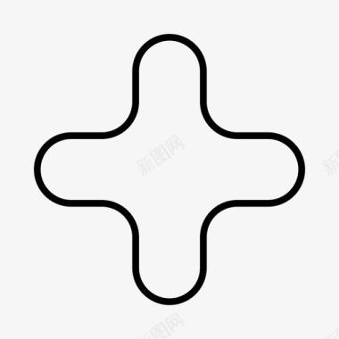 十字几何图案图标图标
