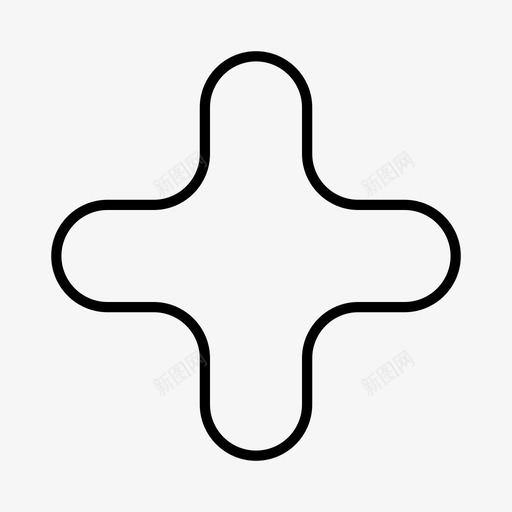 十字几何图案图标svg_新图网 https://ixintu.com 几何 十字 图案 形状