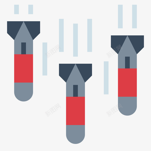 鱼雷武器9扁平图标svg_新图网 https://ixintu.com 扁平 武器 鱼雷
