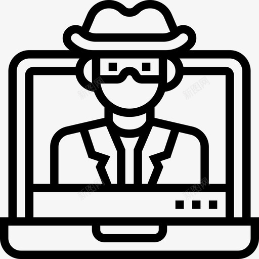 间谍软件网络抢劫3直系图标svg_新图网 https://ixintu.com 抢劫 直系 网络 间谍软件