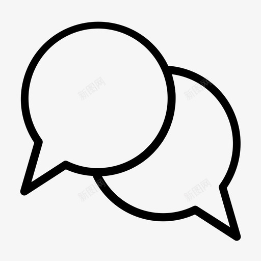 聊天对话框气泡对话语音图标svg_新图网 https://ixintu.com 对话 对象行 聊天对话框气泡 语音