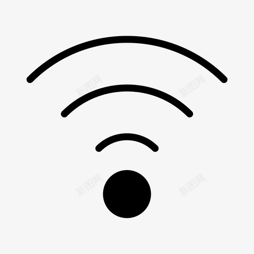 无线连接互联网图标svg_新图网 https://ixintu.com semi web wifi 互联网 无线 网络 连接