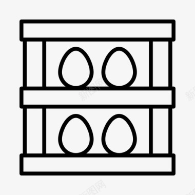 鸡蛋动物鸡图标图标