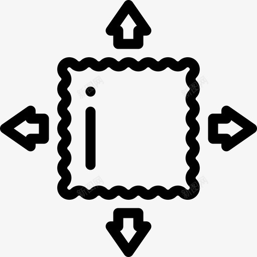 弹性织物特征5线性图标svg_新图网 https://ixintu.com 弹性 特征 线性 织物