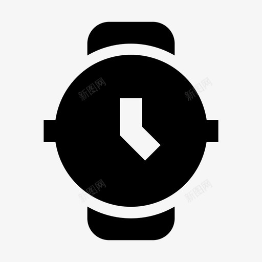 腕表钟表时尚图标svg_新图网 https://ixintu.com 实心 时尚 时间 腕表 运动 钟表
