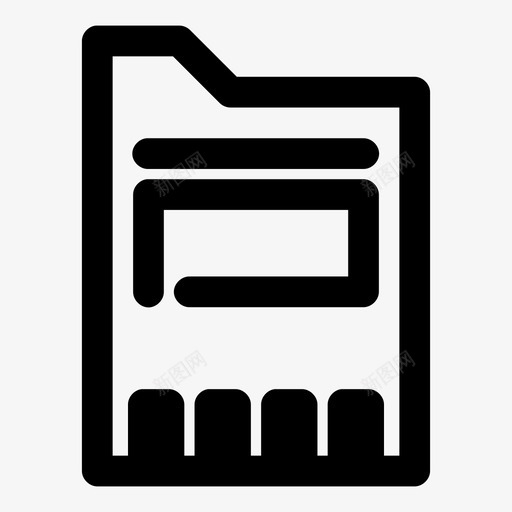存储卡数据硬件图标svg_新图网 https://ixintu.com sd卡 存储 存储卡 数据 硬件 随机间隔加粗