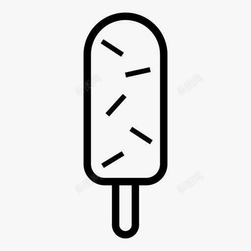 冰棒冷冻冰淇淋图标svg_新图网 https://ixintu.com 冰棒 冰淇淋 冰激凌 冷冻