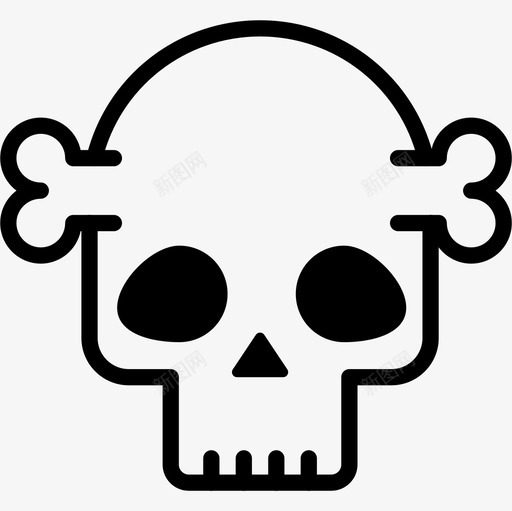 头骨下流的直系的图标svg_新图网 https://ixintu.com 下流 头骨 流的 直系