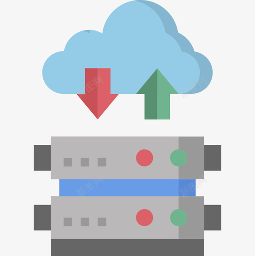 数据库网络技术2平面图标svg_新图网 https://ixintu.com 平面 数据库 网络技术