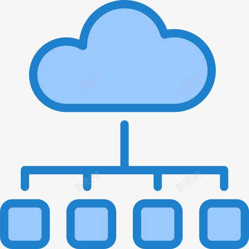 云商务和办公22蓝色图标svg_新图网 https://ixintu.com 办公 商务 蓝色