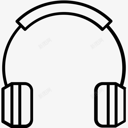 耳机耳塞工作区线向量图标集svg_新图网 https://ixintu.com 向量 图标 工作区 耳塞 耳机