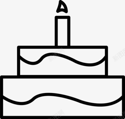 蛋糕庆祝装饰图标图标