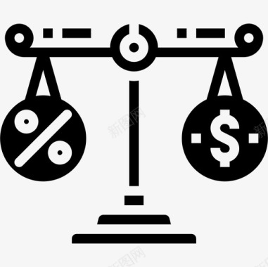 平衡会计和财务4可靠图标图标