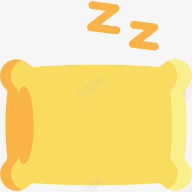 舒适睡眠7平坦图标图标
