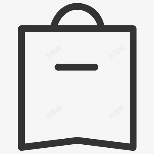 购物袋svg_新图网 https://ixintu.com 购物袋 购物 线性 单色 简约