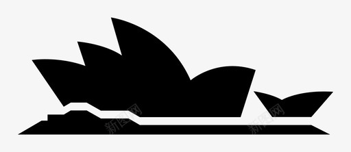 悉尼建筑音乐会图标图标