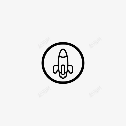 发射机器火箭图标svg_新图网 https://ixintu.com 发射 太空 技术 机器 火箭 飞天