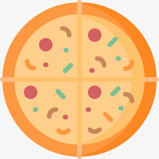 意大利披萨12扁平图标svg_新图网 https://ixintu.com 意大利 扁平 披萨