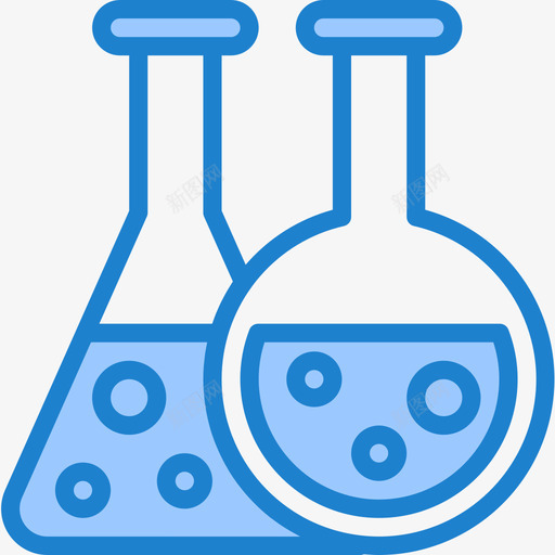 烧瓶科学73蓝色图标svg_新图网 https://ixintu.com 烧瓶 科学 蓝色