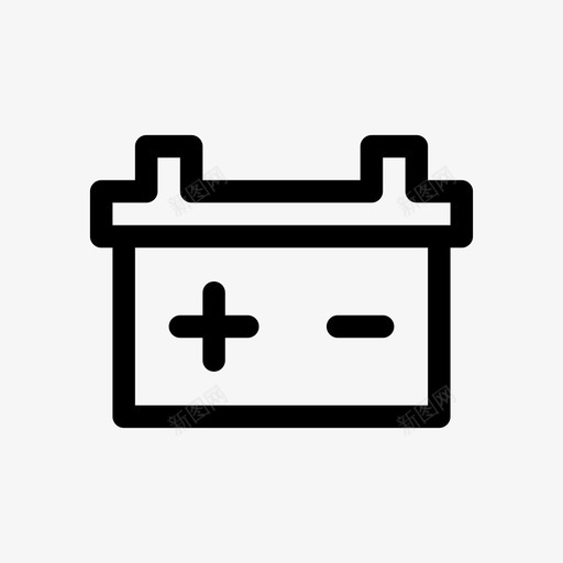 电池充电器设备图标svg_新图网 https://ixintu.com 作业 充电器 工具 电池 设备