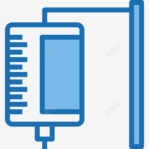 盐水医疗保健10蓝色图标svg_新图网 https://ixintu.com 医疗保健10 盐水 蓝色