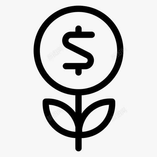 投资现金货币图标svg_新图网 https://ixintu.com 投资 现金 生意清淡 美元 货币 金钱
