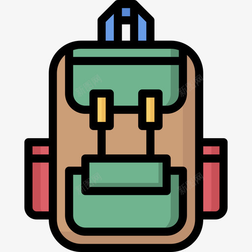 背包教育172线性颜色图标svg_新图网 https://ixintu.com 教育172 线性颜色 背包