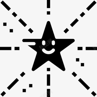 恒星太空124固体图标图标