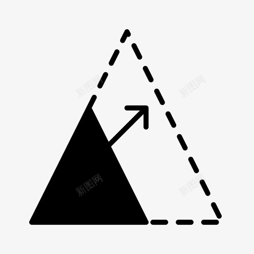 形比例图标svg_新图网 https://ixintu.com 三角形 图形 工具 比例 设计 设计字形