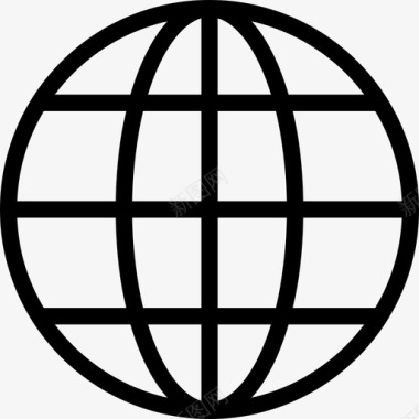 地球仪网页与编程1线性图标图标