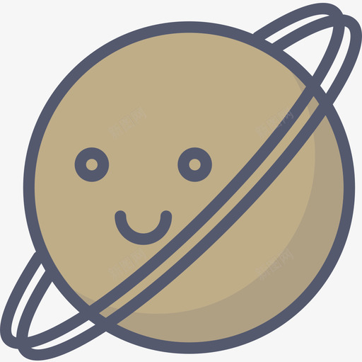 土星太空天气线性颜色图标svg_新图网 https://ixintu.com 土星 天气 太空 线性 颜色