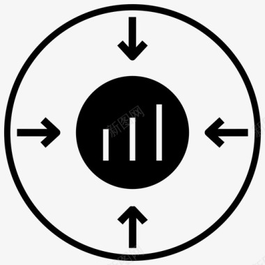 指标和品牌数据分析图表图标图标