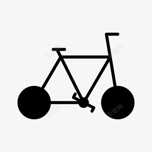 自行车运动字形图标svg_新图网 https://ixintu.com 字形 自行车 运动