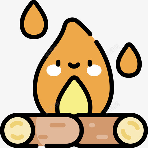 篝火嬉皮士17线性颜色图标svg_新图网 https://ixintu.com 嬉皮士 篝火 线性 颜色