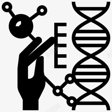 遗传学dna工程图标图标