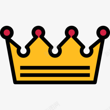 皇冠成功26线性颜色图标图标