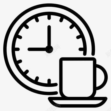 早咖啡时间早餐咖啡咖啡休息时间图标图标