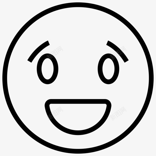 开心脸表情符号情绪图标svg_新图网 https://ixintu.com 化身 图标 开心 情绪 笑脸 符号 表情