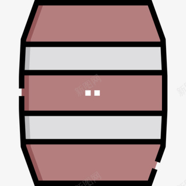 墨西哥桶33线性颜色图标图标