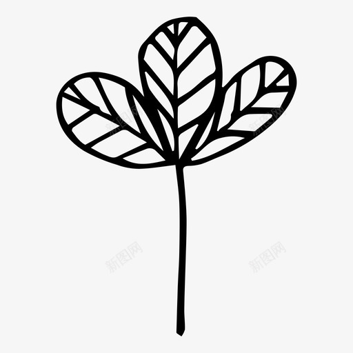 植物树枝手绘图标svg_新图网 https://ixintu.com 手绘 春天 树枝 植物 自然
