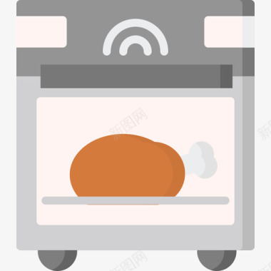 烤箱智能家居10扁平图标图标
