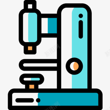 显微镜兽医29颜色遗漏图标图标