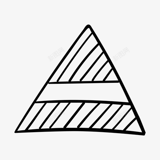 三角图商务手绘图标svg_新图网 https://ixintu.com 三角 商务 手绘 标板 标记 草图 金字塔