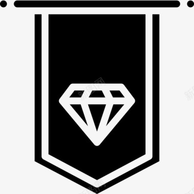 钻石奖励和徽章10雕文图标图标
