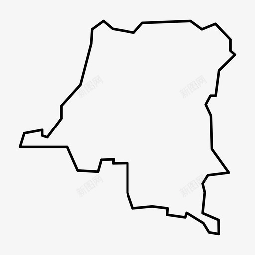 刚果地图非洲金沙萨图标svg_新图网 https://ixintu.com 刚果 地图 金沙萨 非洲
